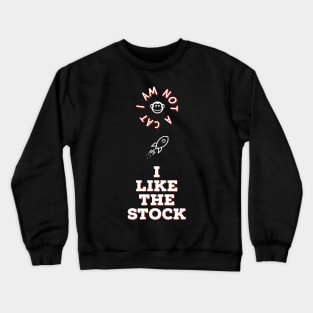 Stonks Apes to the Moon Crewneck Sweatshirt